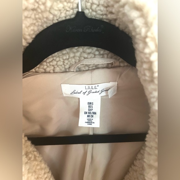 Cream sherpa coat - Picture 4 of 5